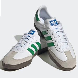 Adidas men samba OG white green shoe